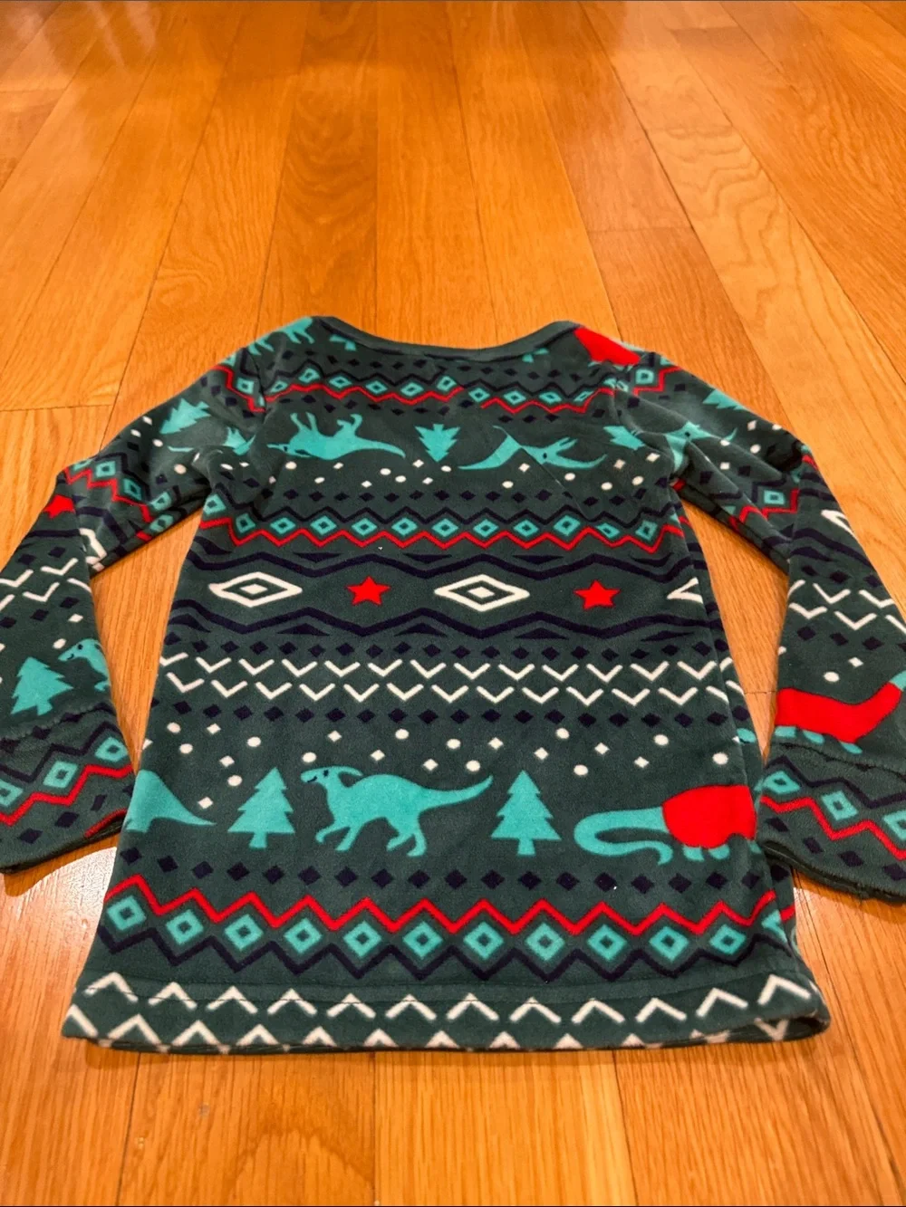 Cat & Jack holiday Christmas dinosaur pajamas set size 3T .
